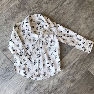 Disney Mickey button up shirt